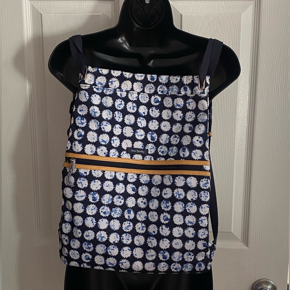 NWOT Vera Bradley Lighten Up Backsack, Splash Dot
